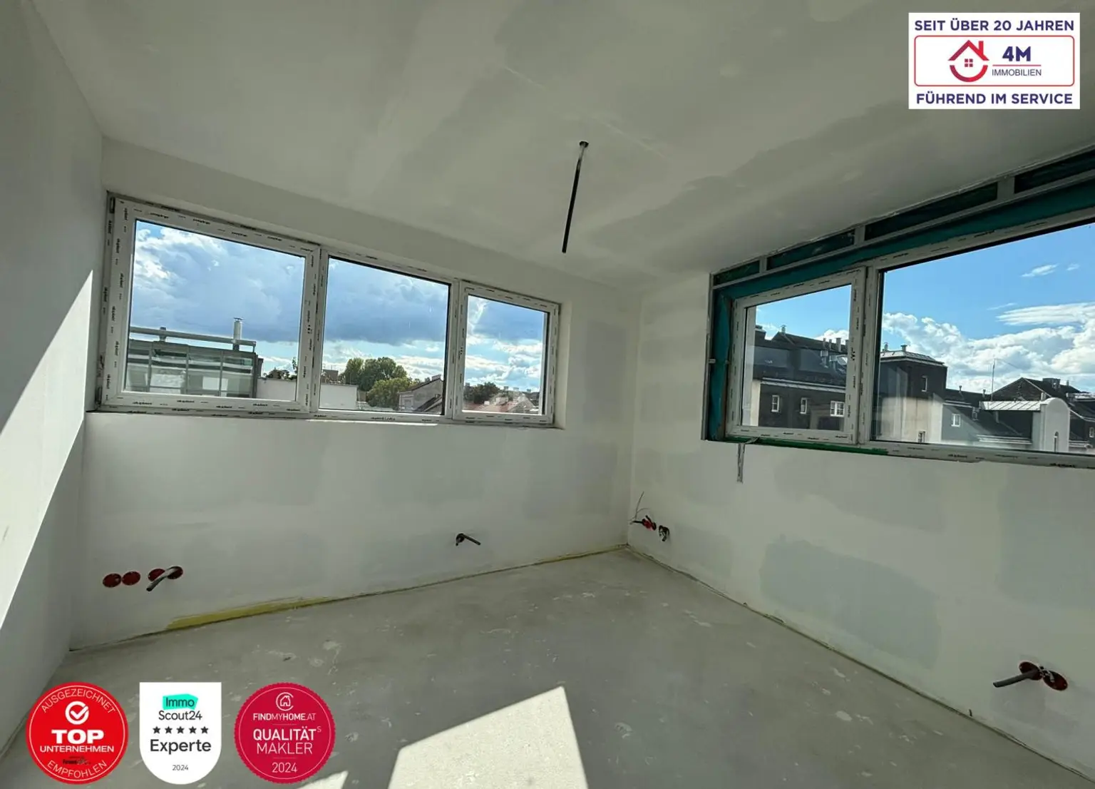 Top-Erstbezug im Neubau! Perfekt geschnittene 2-Zimmer-Wohnung mit 54,40 m² im 4. Liftstock