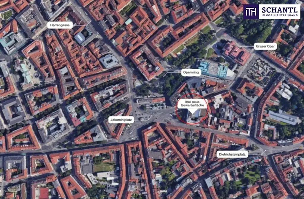 BESONDERE BÜROFLÄCHEN IM HERZEN VON GRAZ! TOP-INNENSTADTLAGE DIREKT AM JAKOMINIPLATZ! TRAUMHAFTE AUSSICHT! TIEFGARAGE! PROVISIONSFREI!