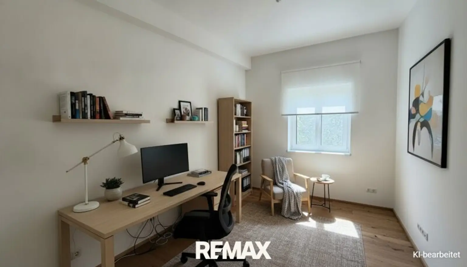 KI generiert Arbeitszimmer