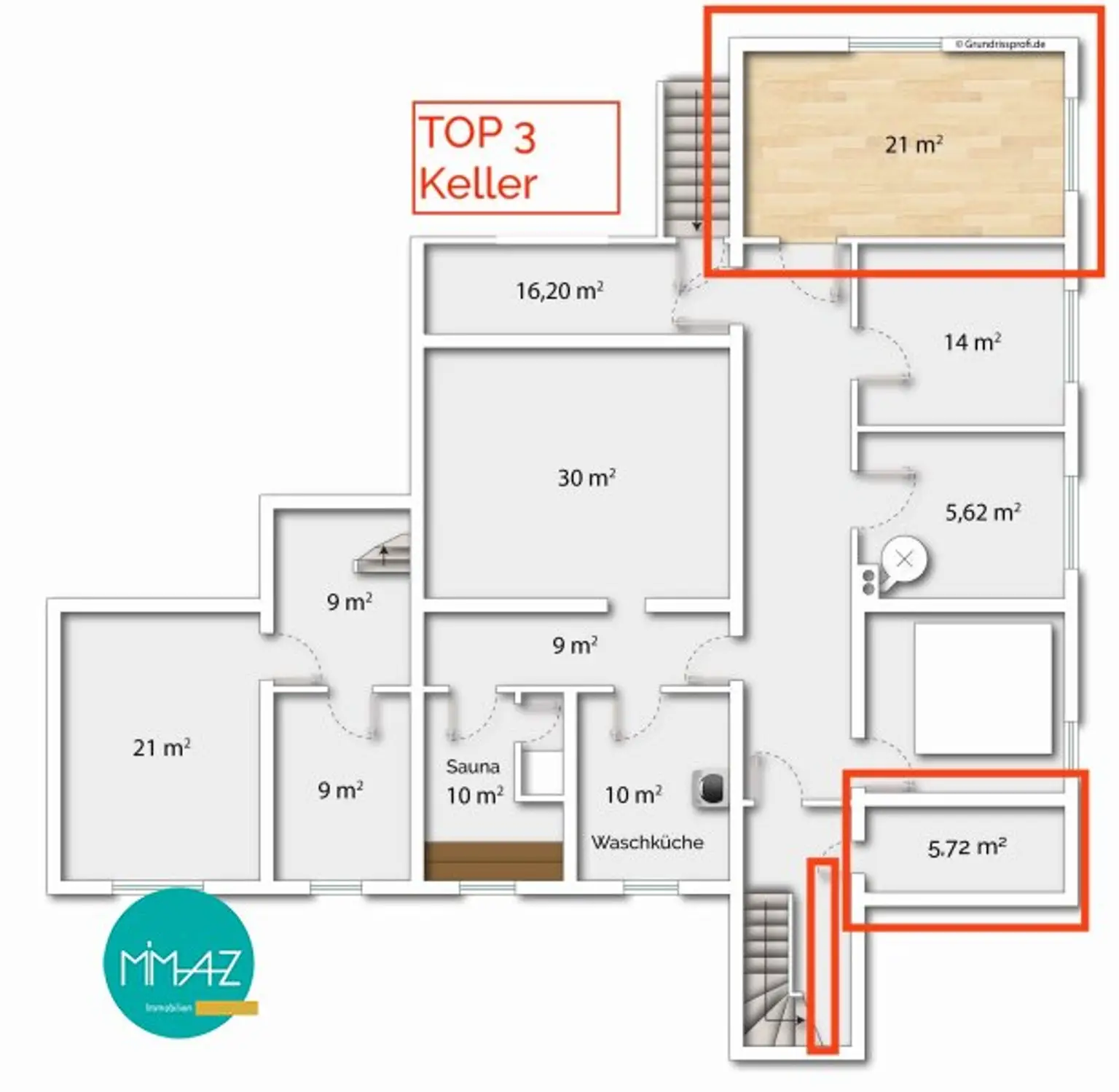 Großzügig • Hell • Außergewöhnlich! Lichtdurchflutetes Penthouse mit 3 Terrassen und Eigengarten! Weitblick inklusive!