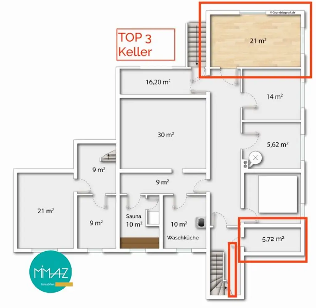 Großzügig • Hell • Außergewöhnlich! Lichtdurchflutetes Penthouse mit 3 Terrassen und Eigengarten! Weitblick inklusive!
