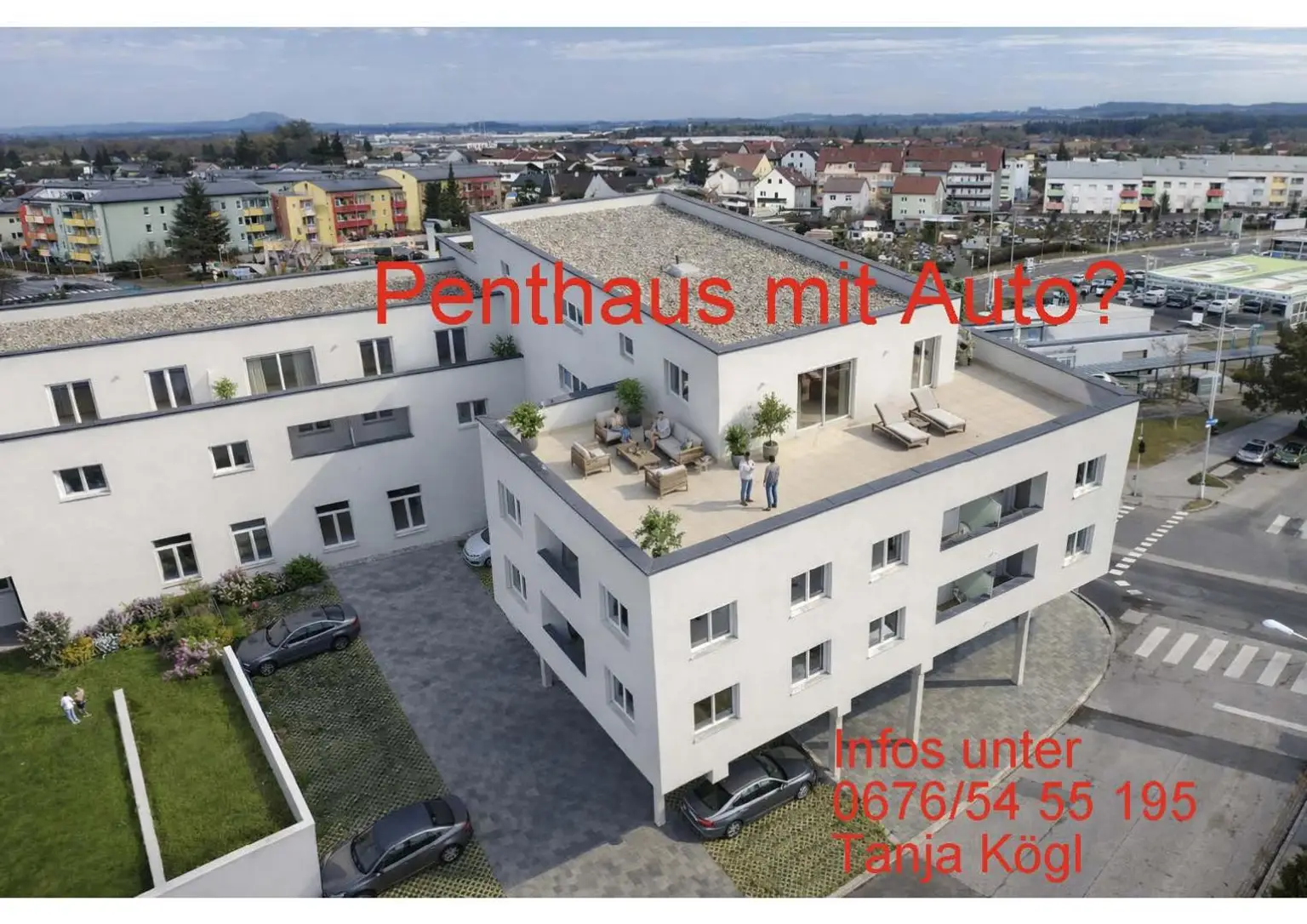 Penthaus mit Auto