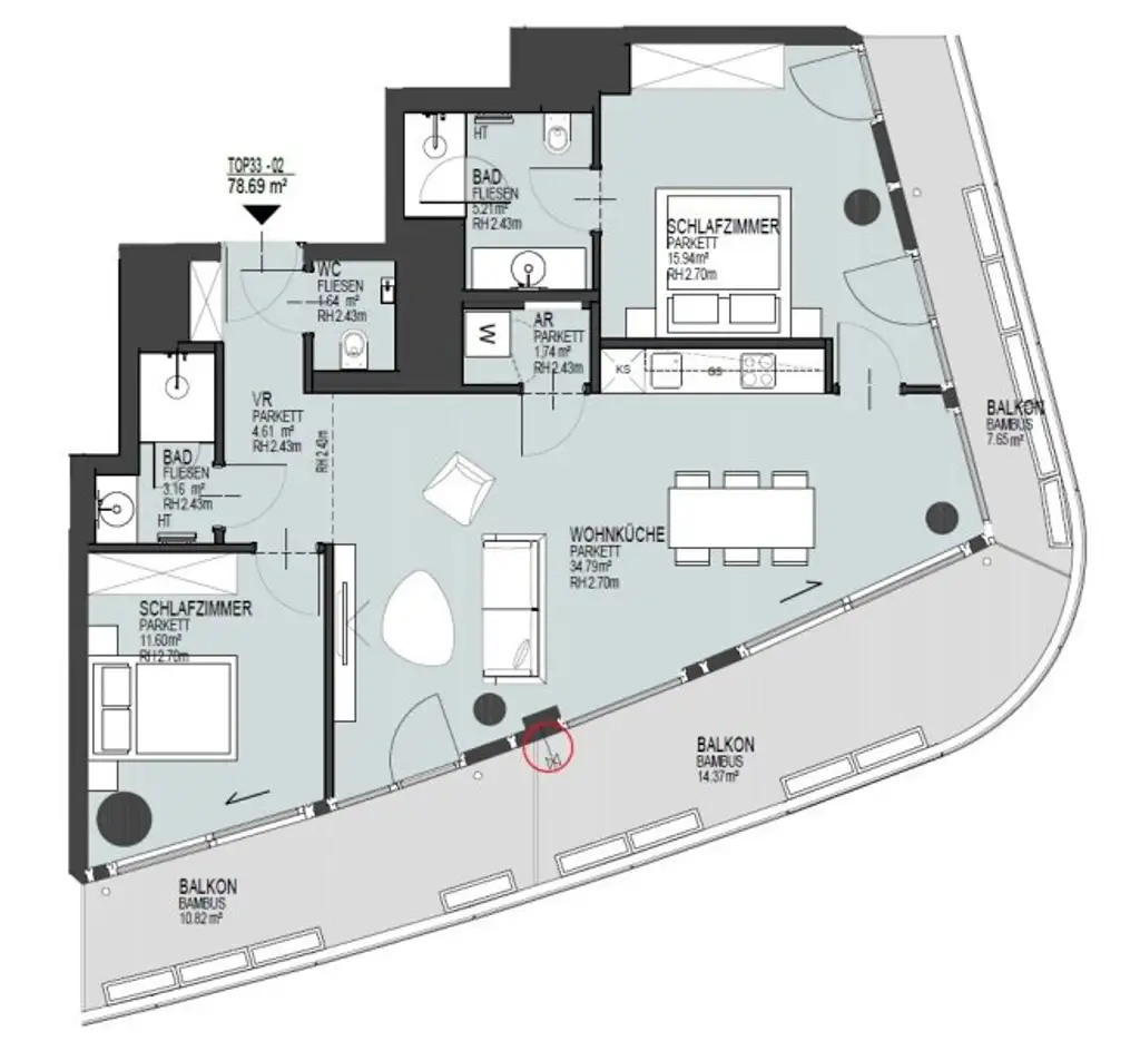 LUXURIÖSE 3-ZIMMER-WOHNUNG MIT 2 BÄDERN, GARAGENPLATZ UND ATEMBERAUBENDEM PANORAMABLICK