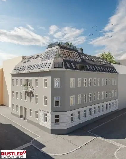 Dachgeschoss-Wohntraum - 3-Zimmer mit Balkon -  Nähe Kutschkermarkt