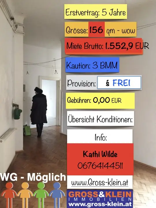 :-) charmante  5 Zimmer  -    geniale Einteilung
Aussergewöhnlich - 1.553 E Bruttomiete,
provfreii