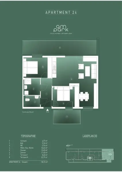 Stilvoll "Wohnen Am Park" I Top 24 Penthouse I jetzt besichtigen I verfügbar ab 01.05.2025