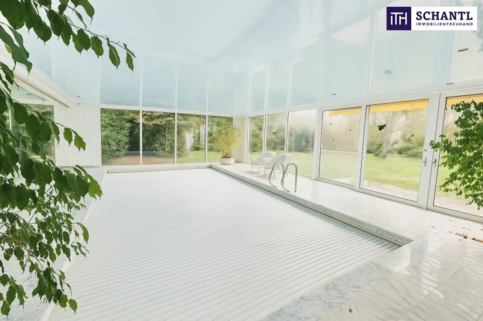 Traumhafter Bungalow mit Indoor-Pool, Weinkeller & großem Garten auf Eigengrund
