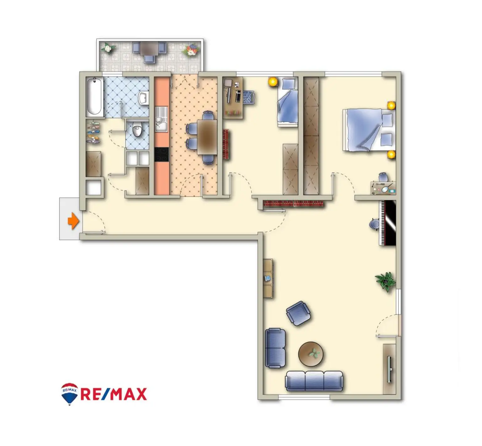 Großzügige Wohnung mit schöner Aussicht in Graz/Liebenau