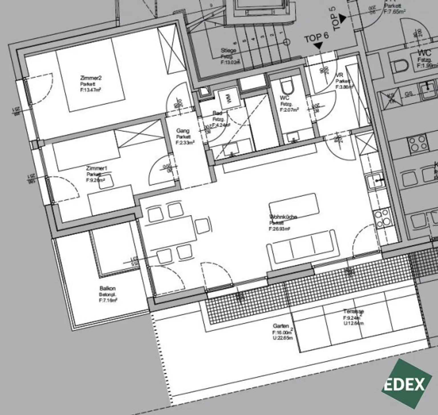 Erstbezug mit Blick über Wien: Traumhafte 3-Zimmer-Wohnung mit Terrasse und Garten