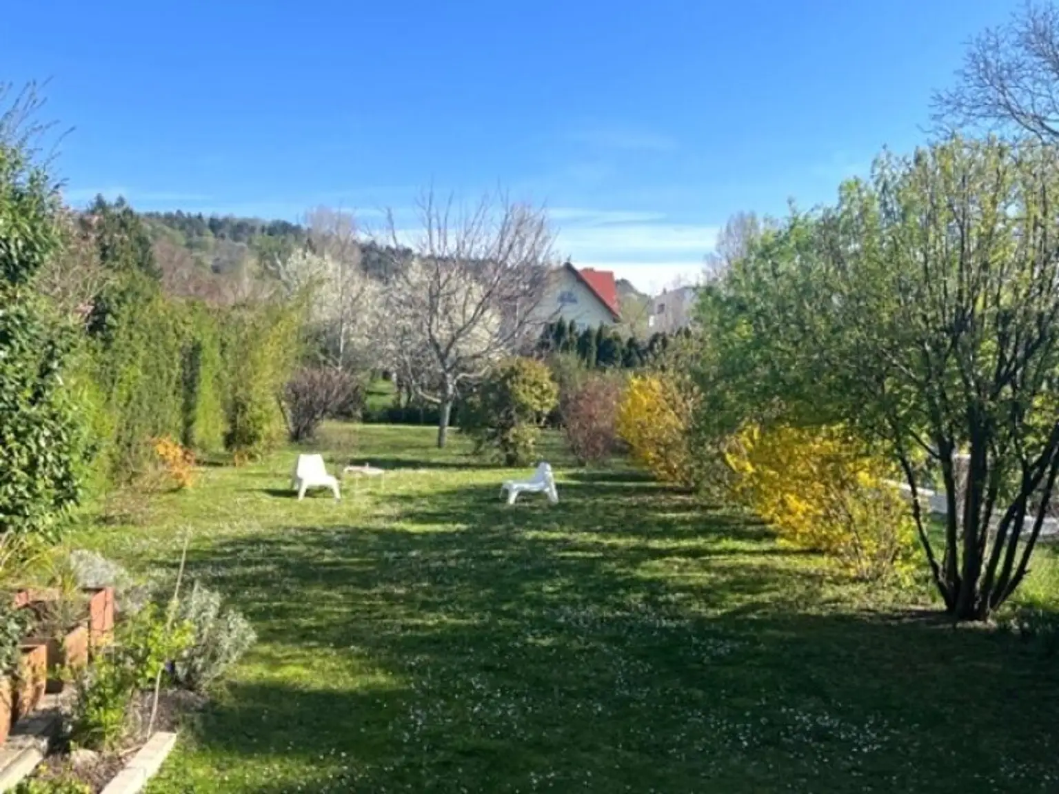 Wien-Strebersdorf: Doppelhaushälfte mit großem Garten am Fuße des Bisambergs