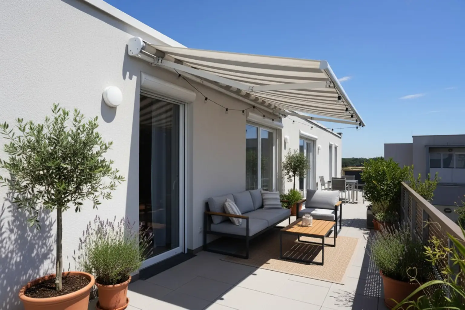 Dachterrasse: KI generiert