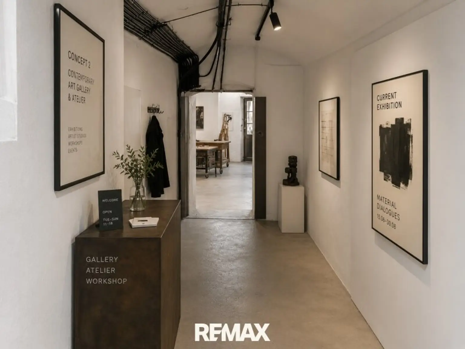 Bespiel Konzept Kunst Gallerie & Atelier, KI-Generiert