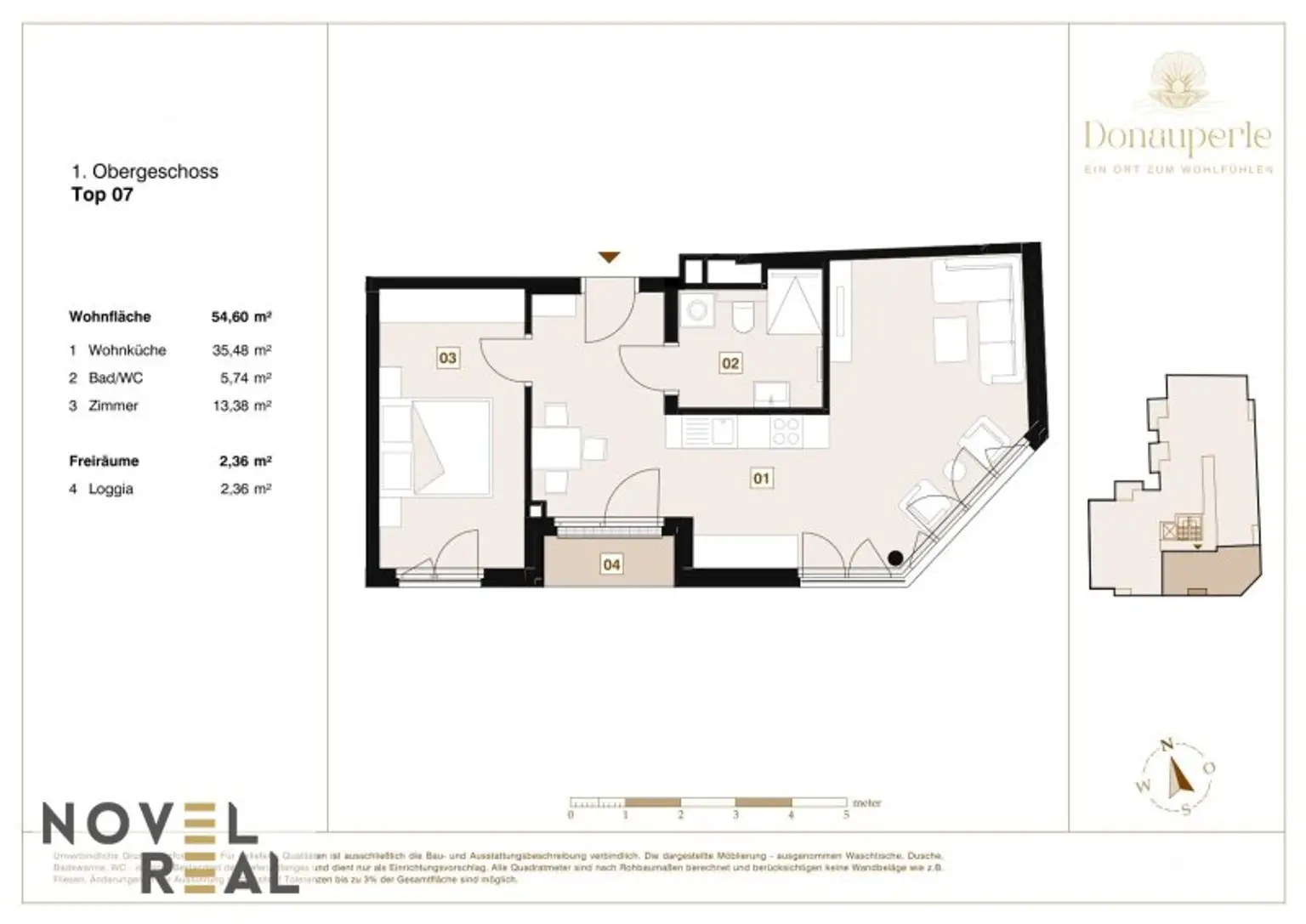 Traumhafte 2-Zimmer-Wohnung mit Loggia und Grünblick in den Park!