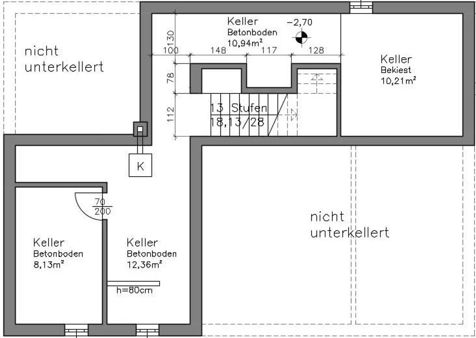 Grundriss  KG