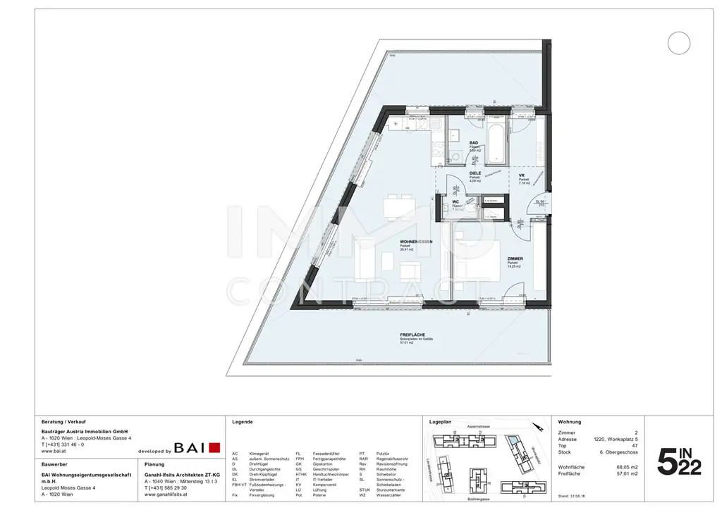 NACHMIETERSUCHE  Moderne Neubauwohnung direkt an der U2 Aspernstraße  (Fotos folgen in Kürze)