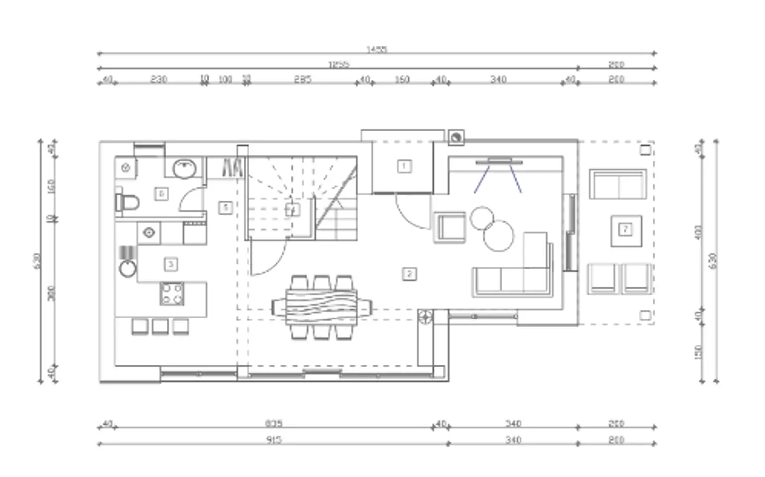 Plan Erdgeschoss_Haus 1 Entwurf