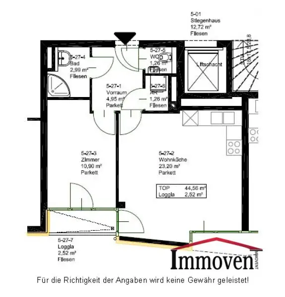 Helle 2-Zimmerwohnung mit Loggia in Margareten!