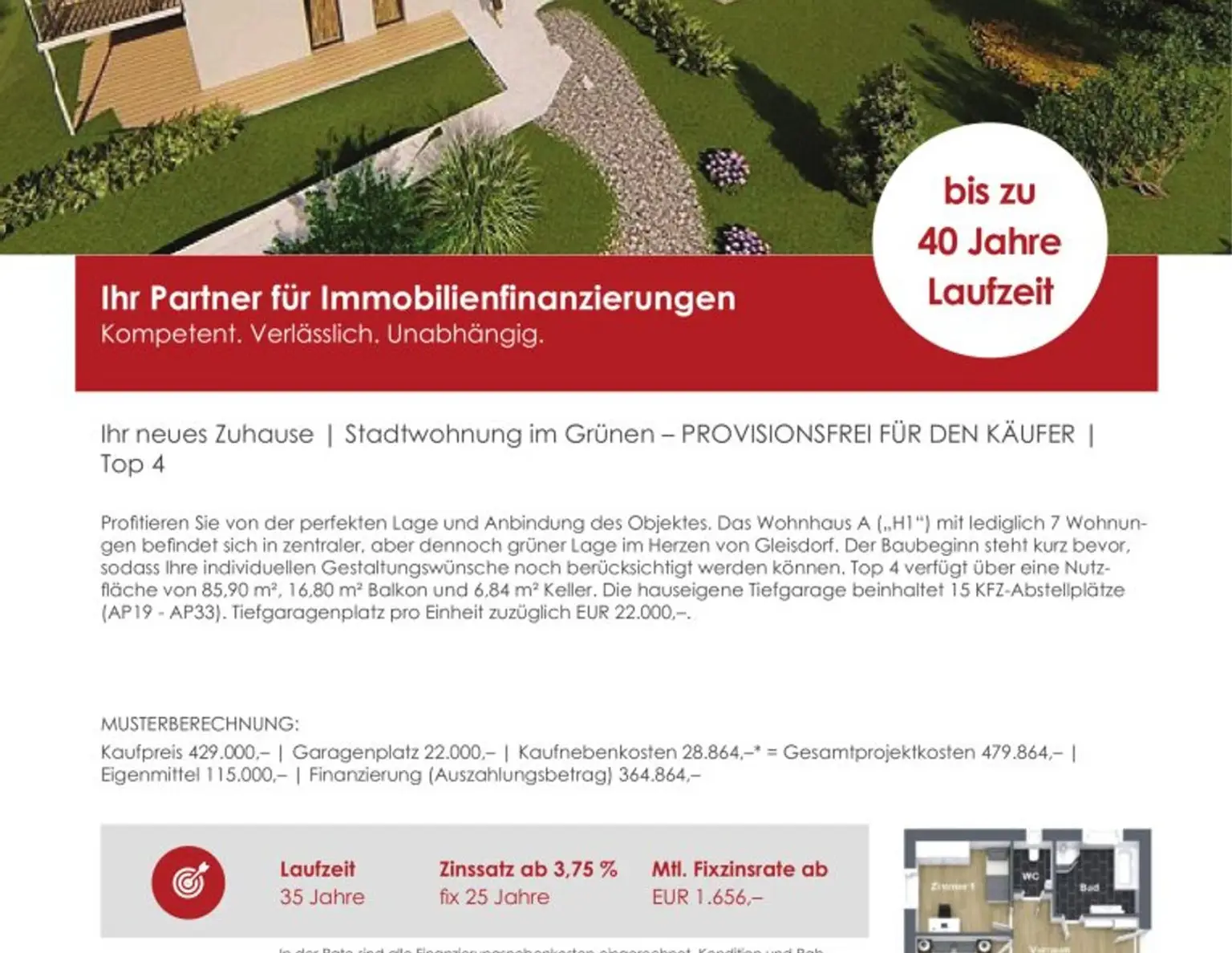 Ihr neues Zuhause | Stadtwohnung im Grünen PROVISIONSFREI FÜR DEN KÄUFER