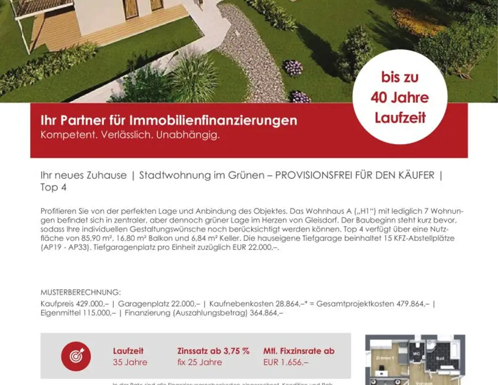 Ihr neues Zuhause | Stadtwohnung im Grünen PROVISIONSFREI FÜR DEN KÄUFER