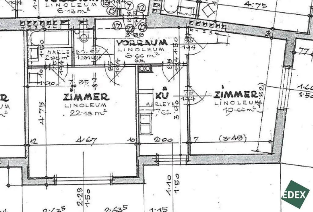 Direkt am Schweizergarten: Schöne 2-Zimmer-Wohnung mit separater Küche