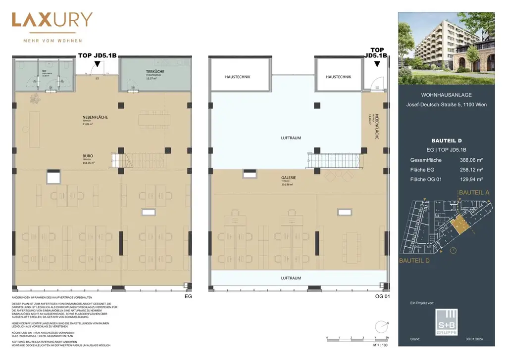 Best Place to Work: Directly at the main train station: Commission-free + Completion in October