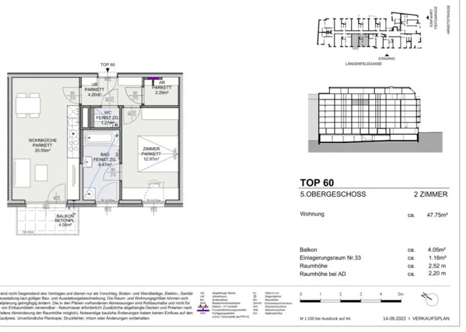Modern wohnen in Meidling! Neubau 2-Zimmer-Erstbezug mit Balkon im 5. Liftstock - Top60