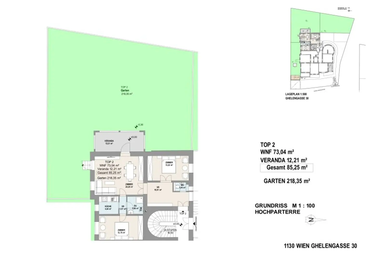NÄHE LAINZER TIERGARTEN: Charmante 3-Zimmer-Gartenwohnung mit 218m² privater Grünfläche