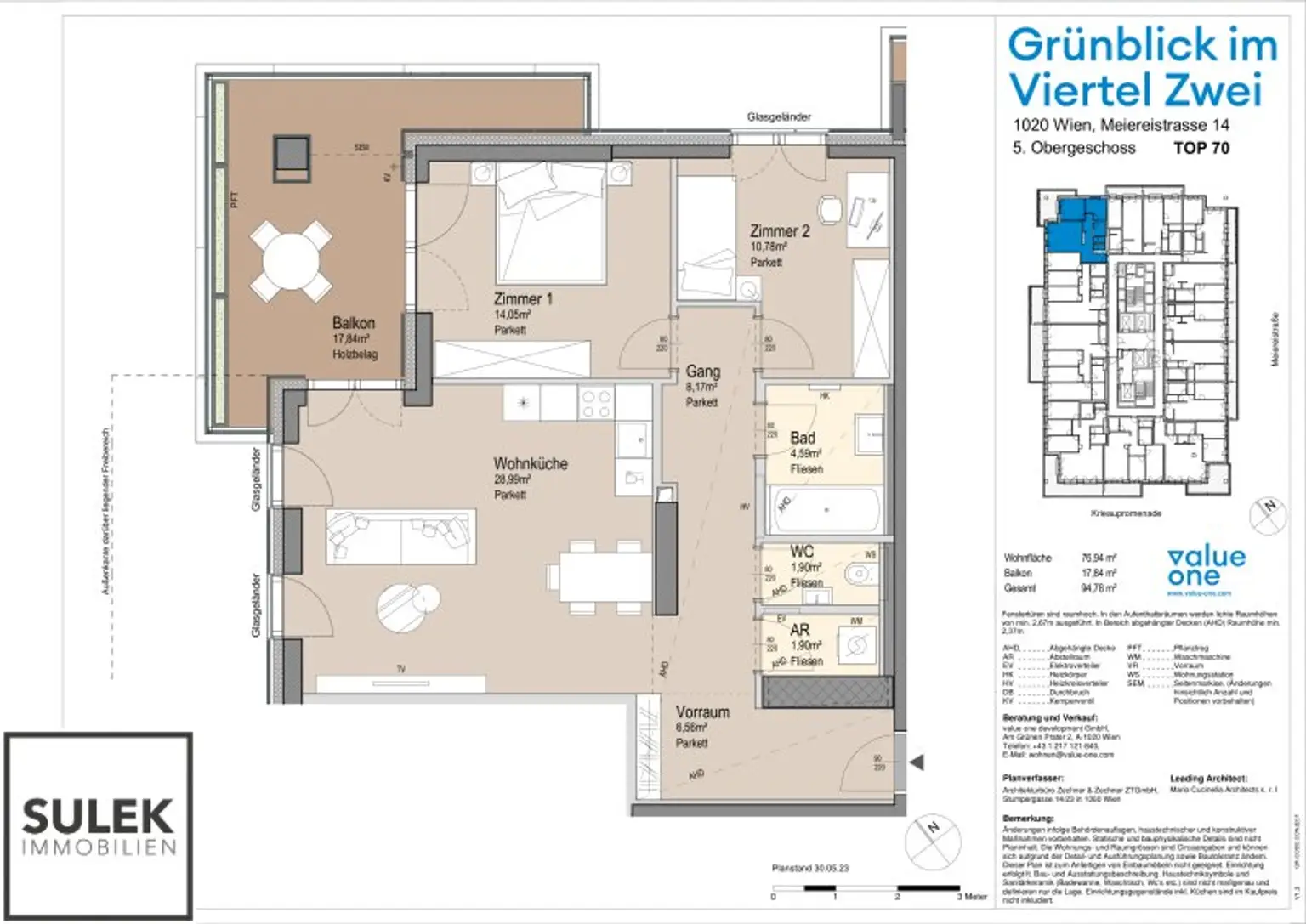Exklusiv Wohnen im Projekt Grünblick mit U2-Anbindung! 3 Zimmer Erstbezugswohnung inkl. Balkon, Poolnutzung, Fitnessraum, uvm.!