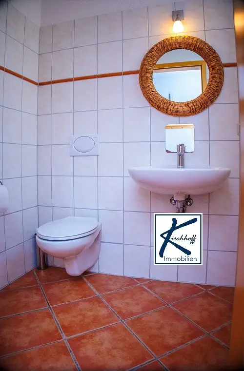 das Gäste-WC im Erdgeschoss