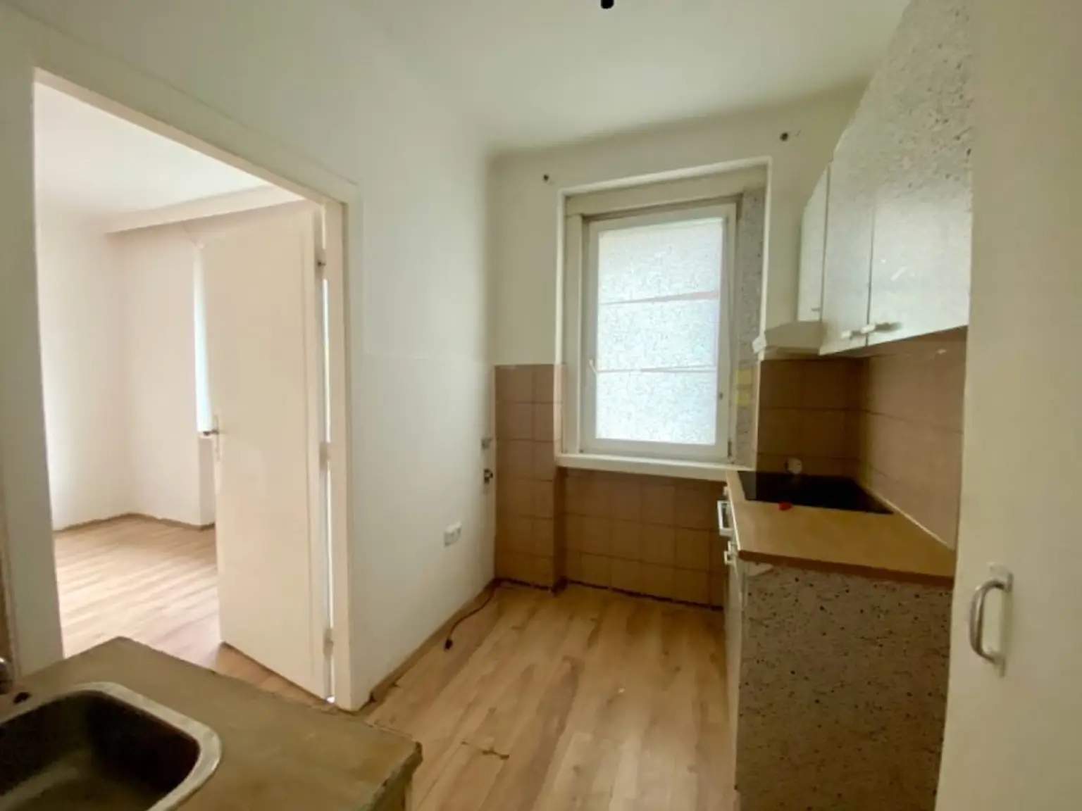 2 Zimmer-Wohnung ZUM SANIEREN, BLICK ins GRÜNE!
