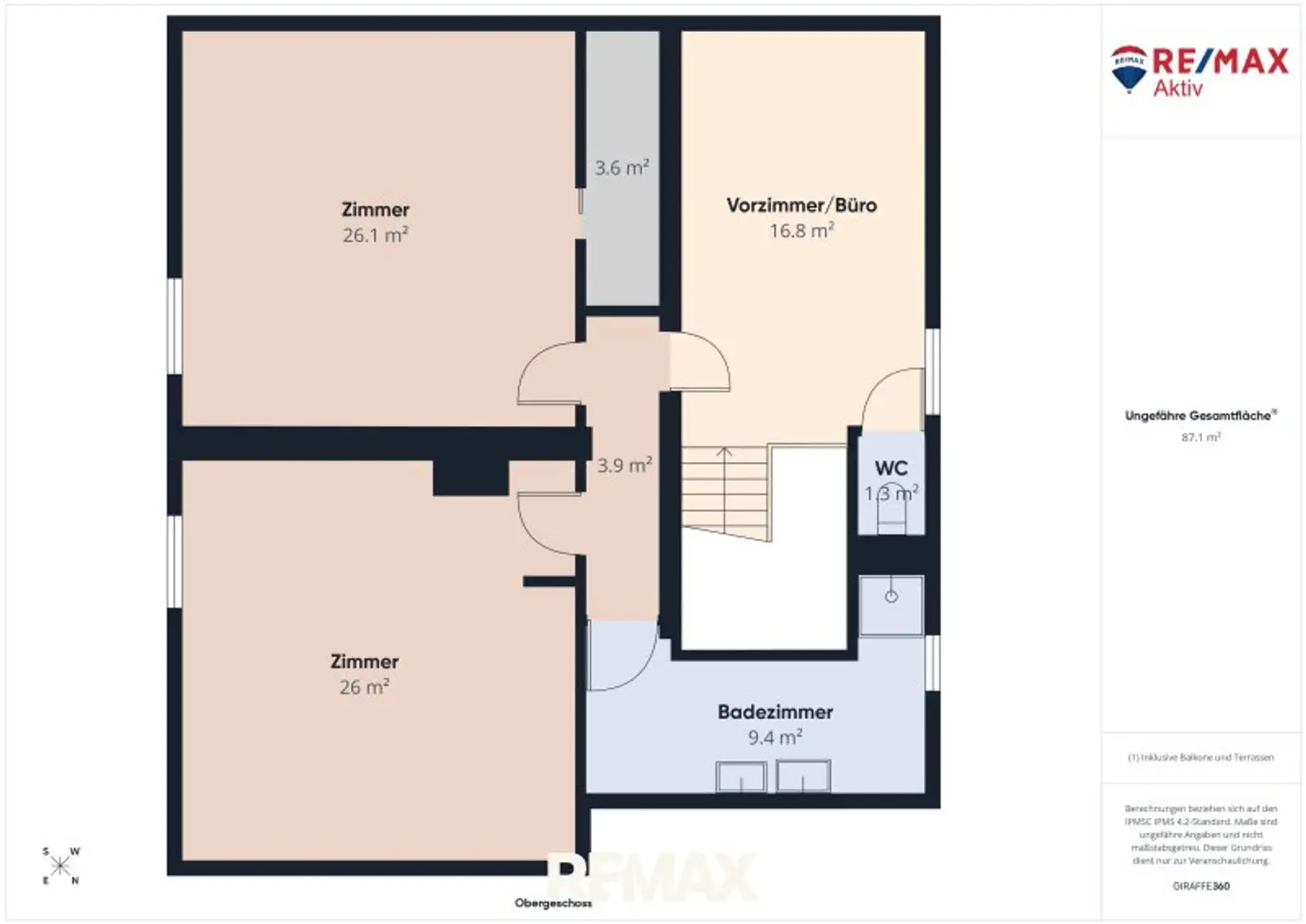 Plan Obergeschoss