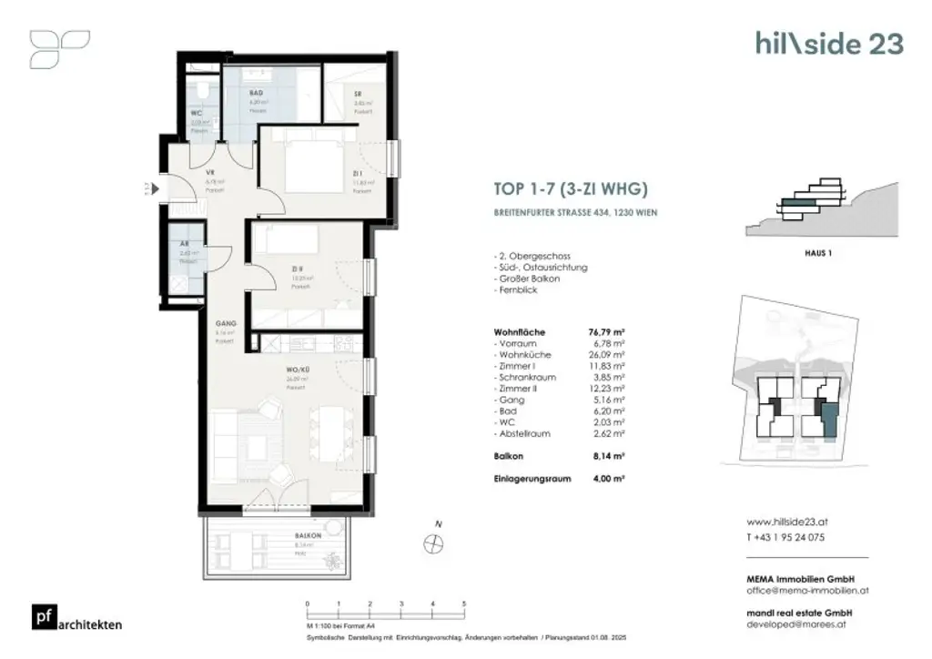 Perfekt geschnittene 3-Zimmer-Wohnung mit Balkon zu verkaufen!