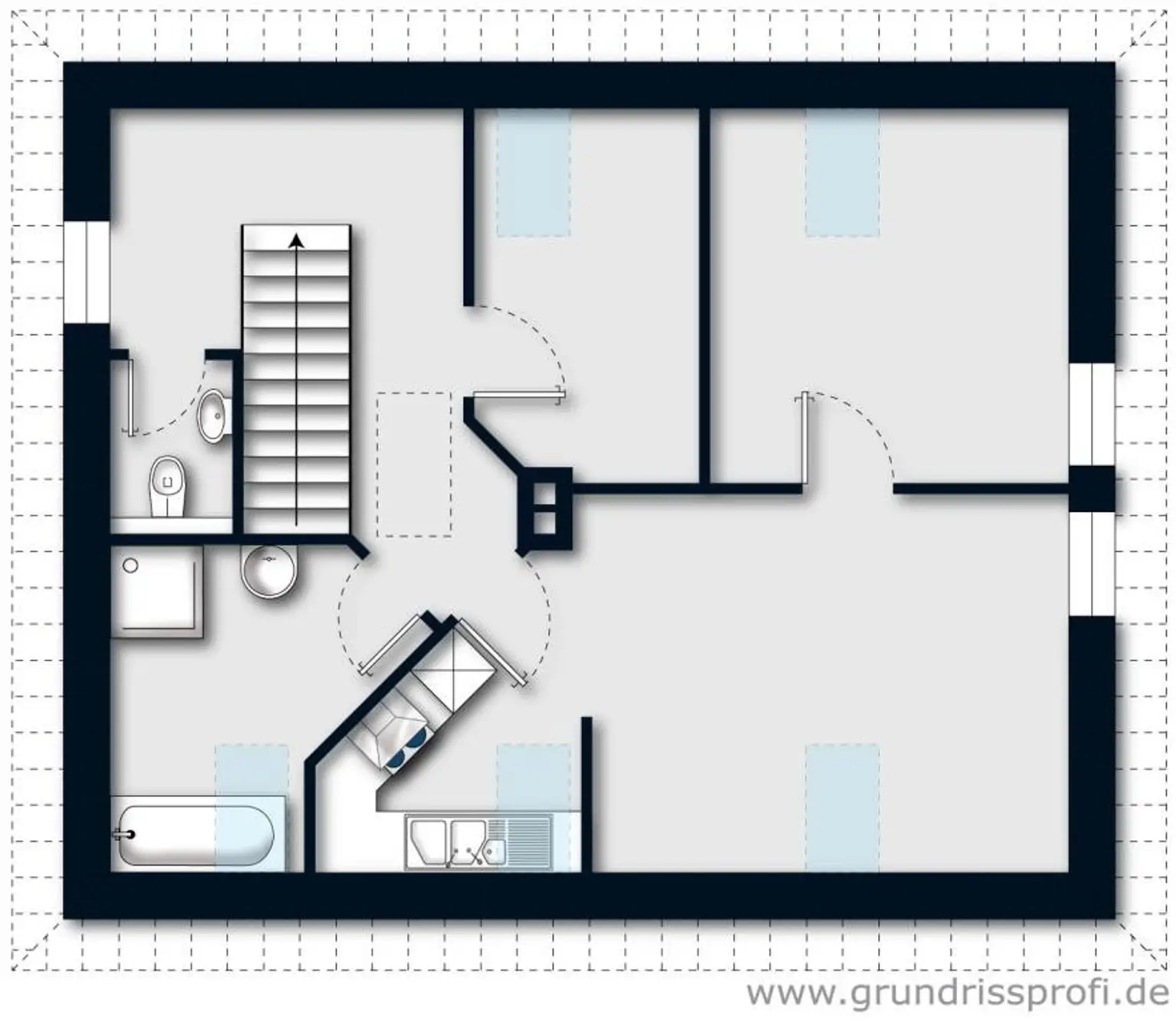 Dachgeschosswohnung in Grünlage nahe Amstetten