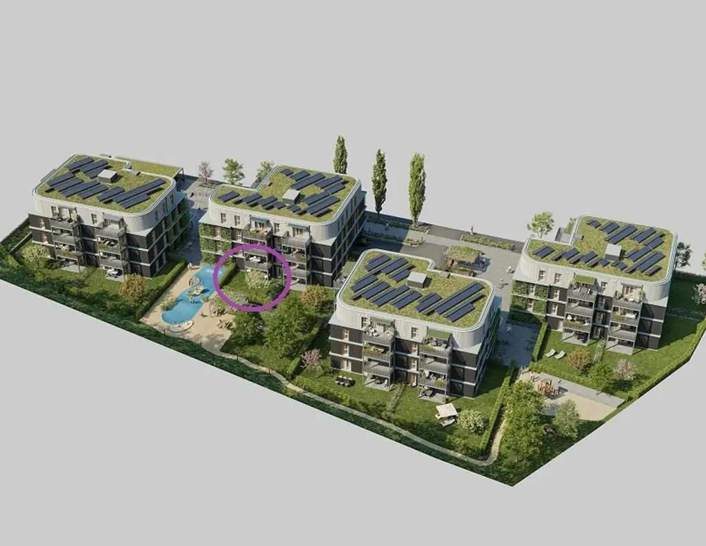 GRÜNE STADTVILLEN - Gartenwohnung mit 2 Zimmern | Holzbauweise & Nachhaltig | Provisionsfrei!