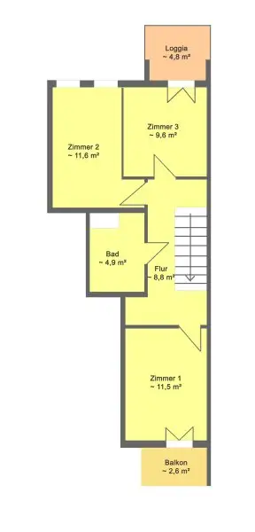 4-Zimmer Maisonettewohnung mit nord- und südseitigen Außenbereichen Nähe Liesinger Platz