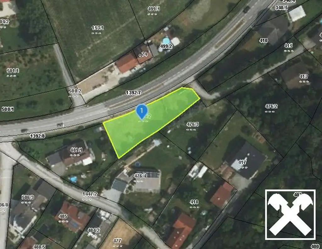 Baugrundstück in Top-Lage - 957 m² direkt an der B1 in Ornding!