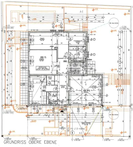 Obere Ebene (= Eingangsebene)