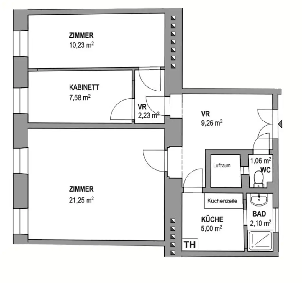 3-Zimmer-Altbauwohnung – Gestalten Sie Ihre Wohnung nach eigenen Vorstellungen