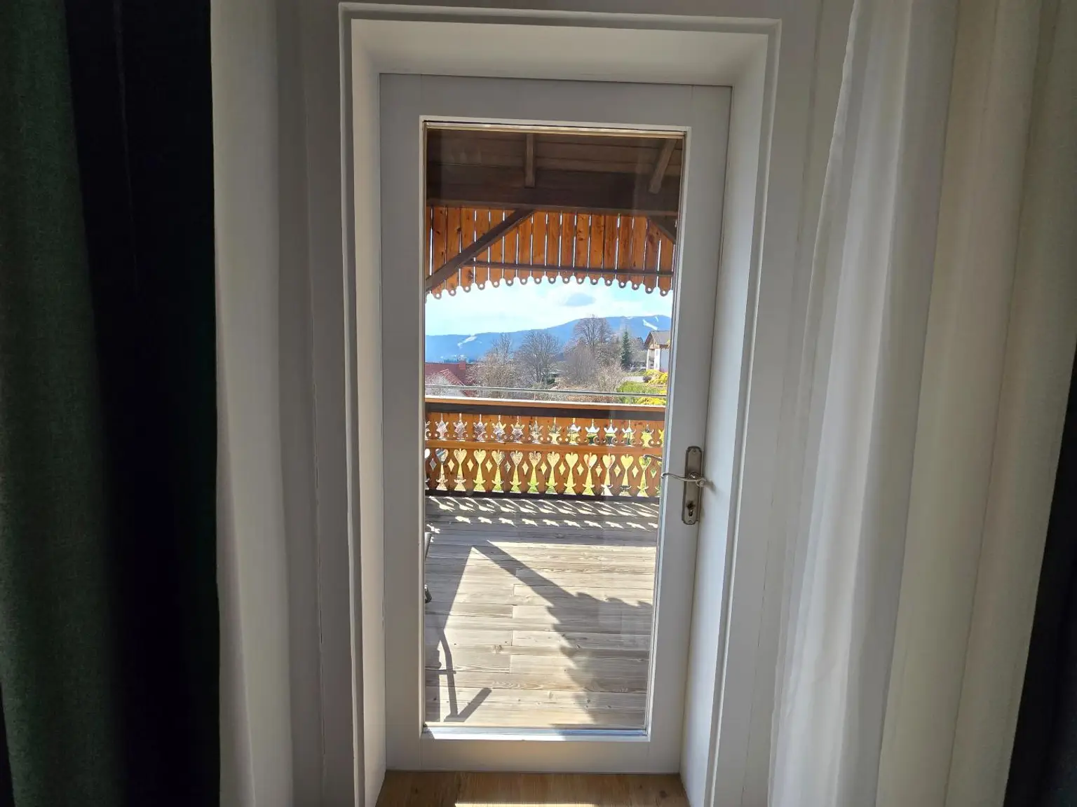 Sicht auf den Balkon