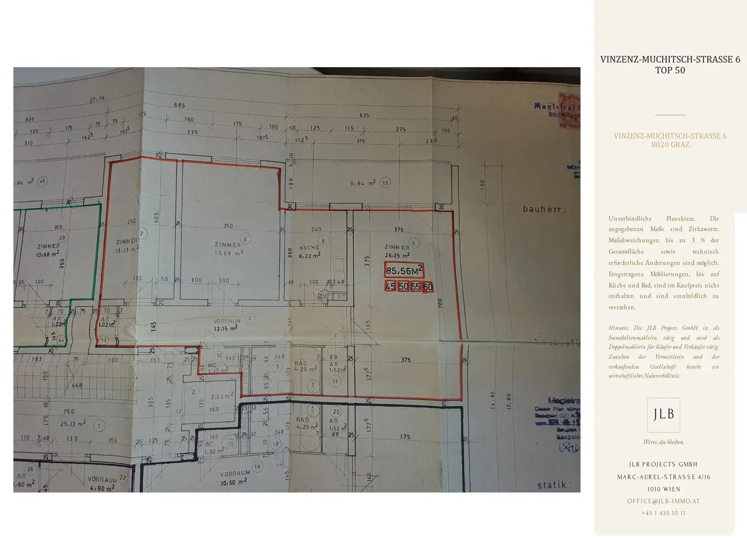 JLB Grundriss – Top 50