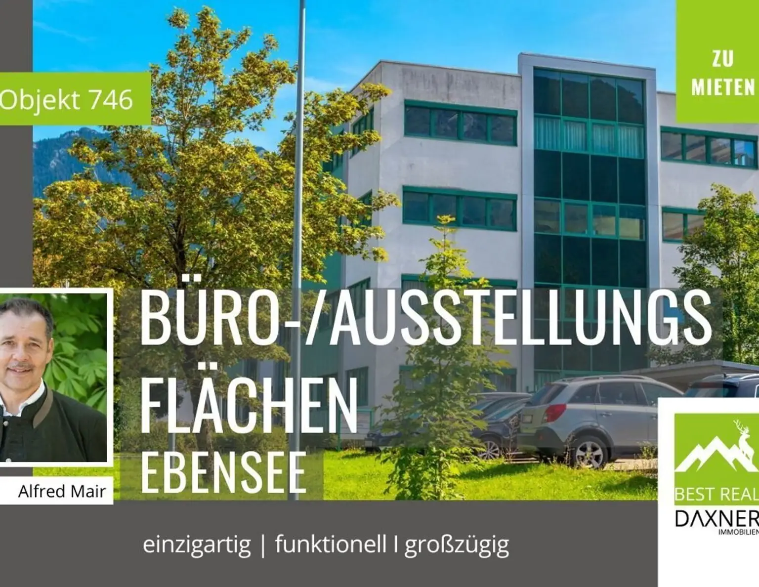 Große anpassungsfähige Büroflächen zu mieten