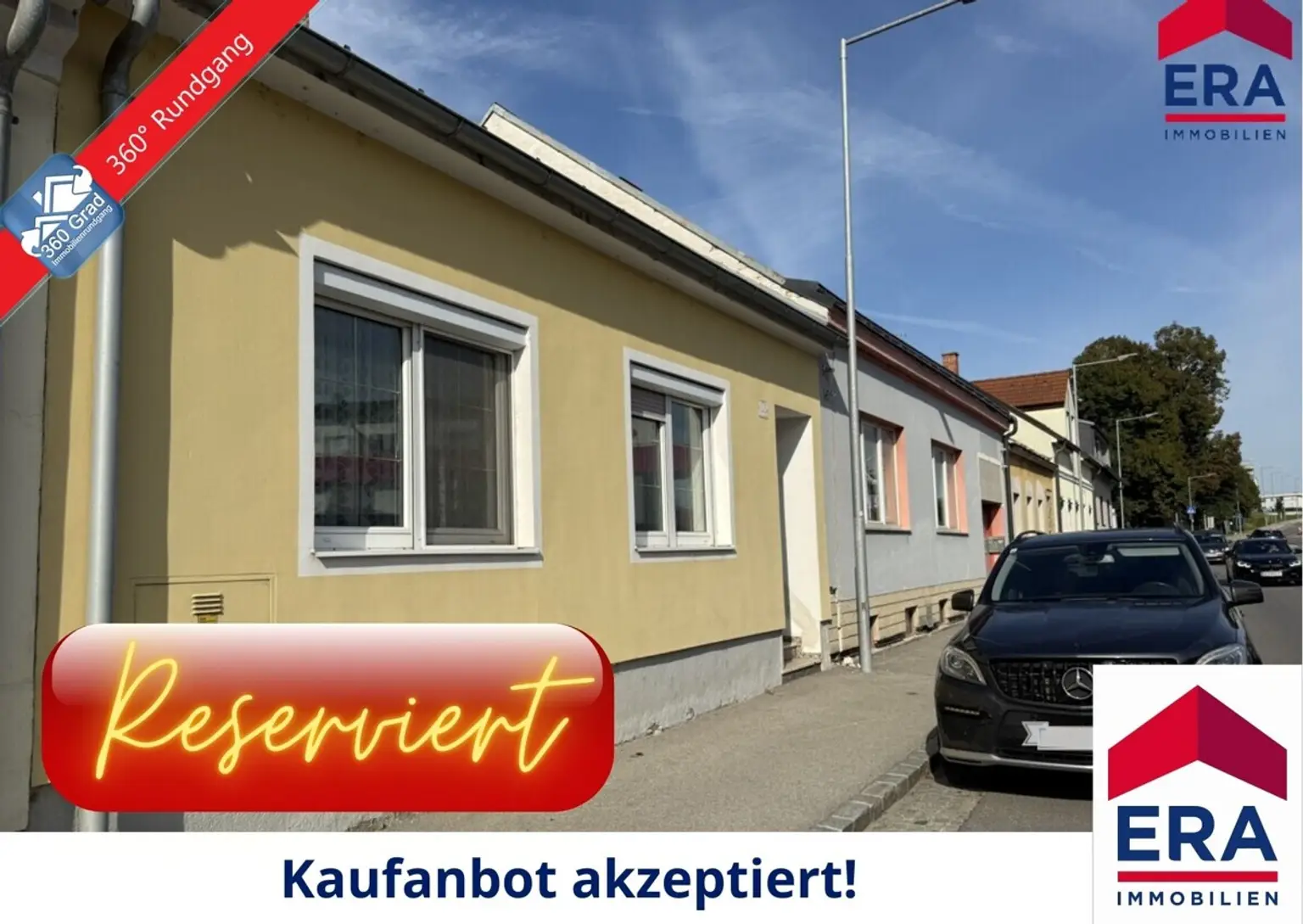 Kaufanbot akzeptiert: Mistelbach - Einfamilienhaus mit uneinsehbarem Innenhof, Stadl und Nebenräumen