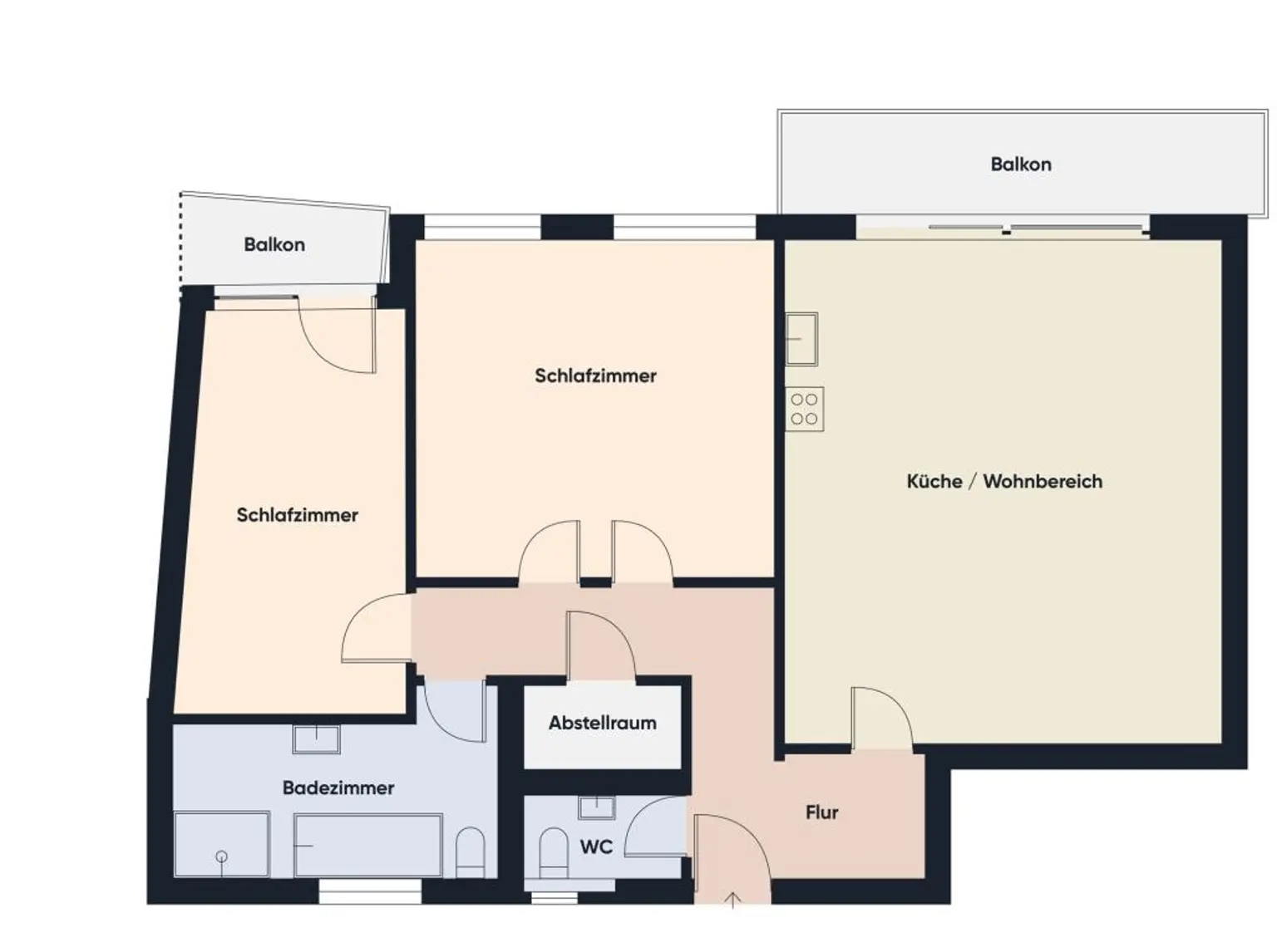 Grundriss ohne Maßstab