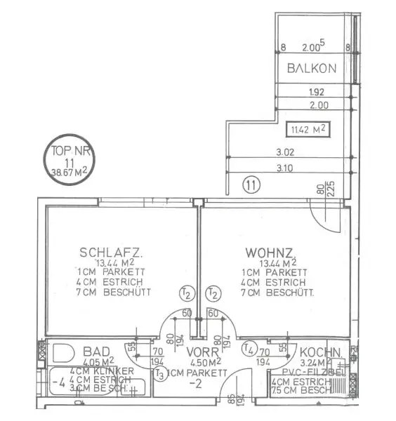 Hübsche 2-Zimmer-Wohnung mit großem Balkon und Garage in Aigen zu verkaufen