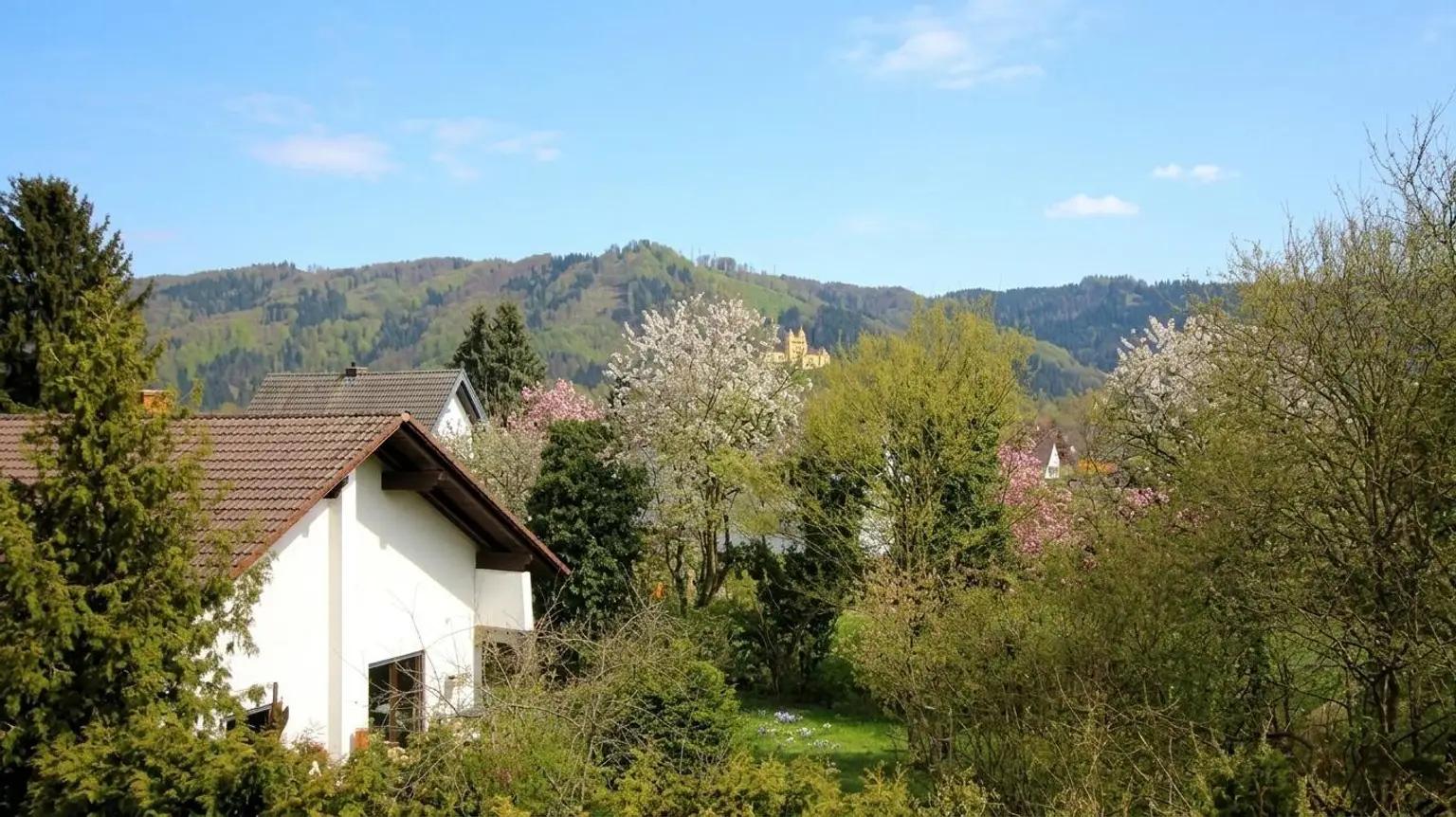 Ausblick vom Balkon