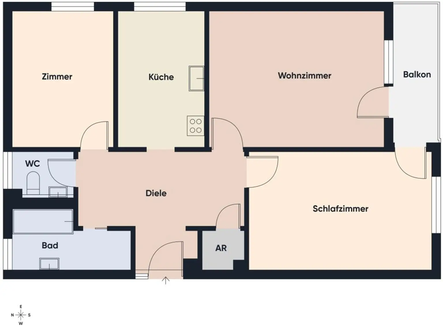 Grundriss ohne Maßstab