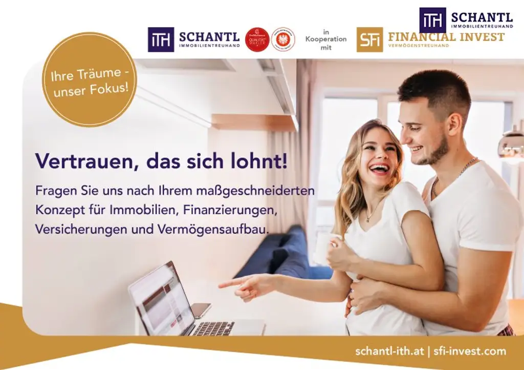 Lichtdurchflutete 3-Zimmer-Wohnung mit großem Balkon und herrlichem Fernblick