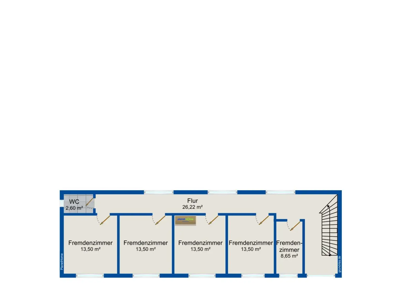 Obergeschoss Fremdenzimmer