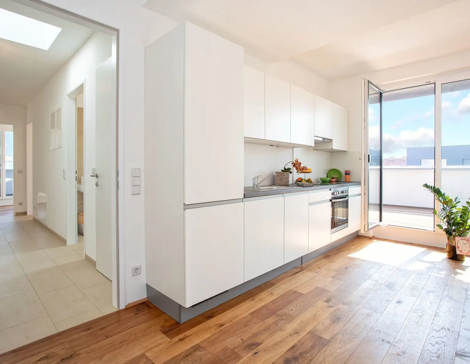100 m² PENTHOUSE *UNBEFRISTET*Schwechat - 3 Zimmer Penthouse mit 54 m² großer südseitiger Terrasse