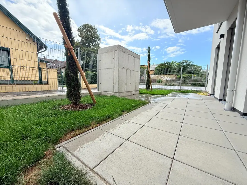 Garten und Terrasse sowie nachhaltiges Wohnen in Essling, in deckengekühlter Ruhelage ( weitere 2 Zimmer Balkonwohnungen frei)